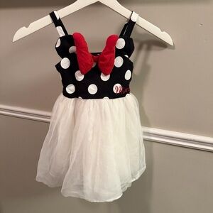 Disney Junior Minnie Mouse Dress 2T Polka Dot Tulle Bow